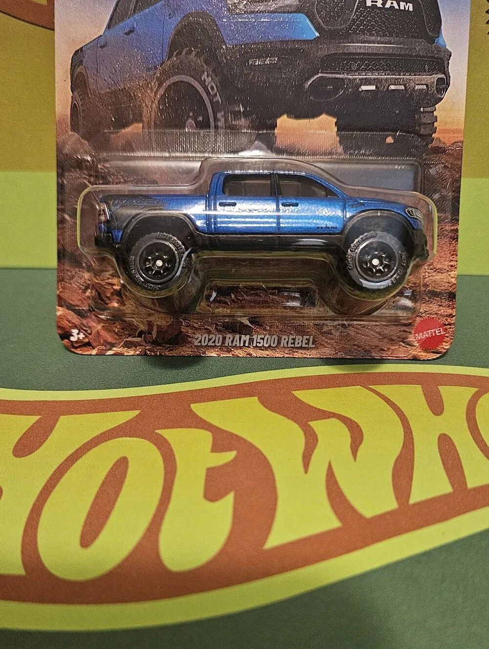 HotWheels 2020 Ram 1500 Rebel Blue Die-Cast Performance Truck